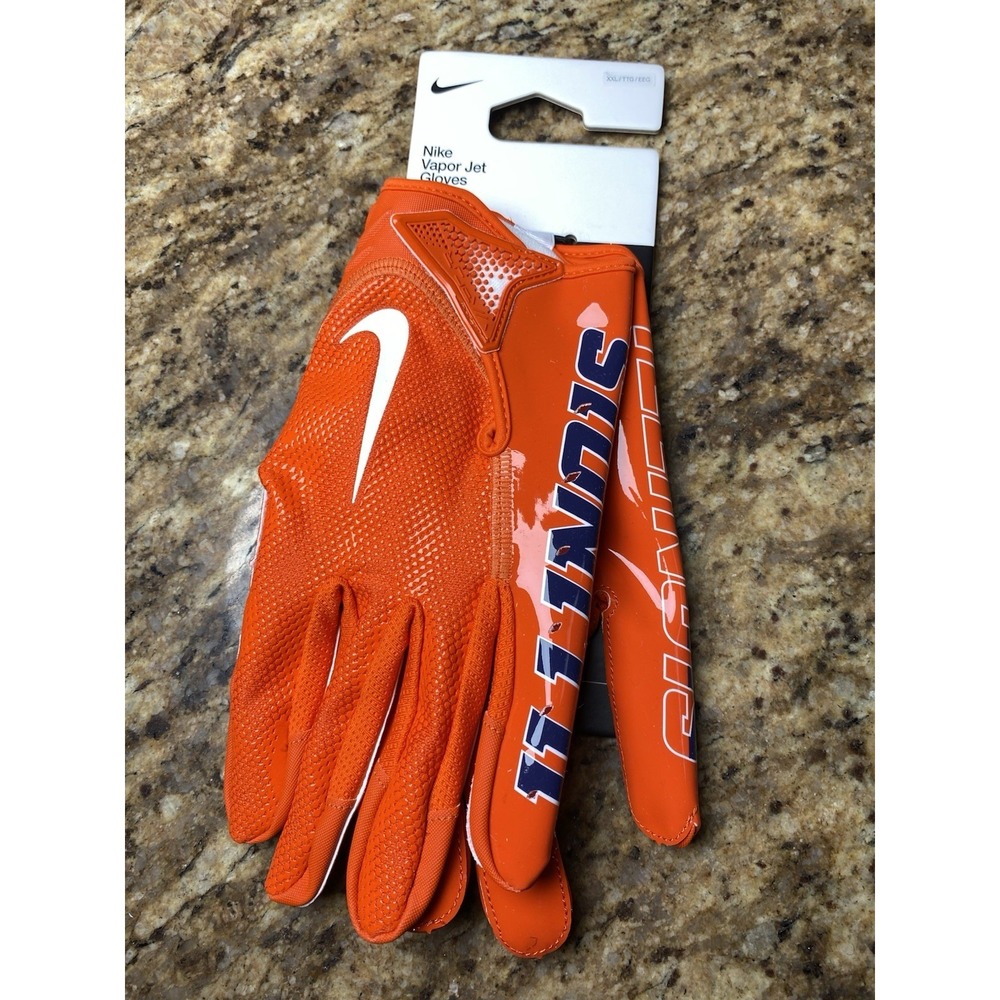 Mens 2XL Nike Illinois Fighting Illini Vapor Jet 7.0 Team Issued Football Gloves